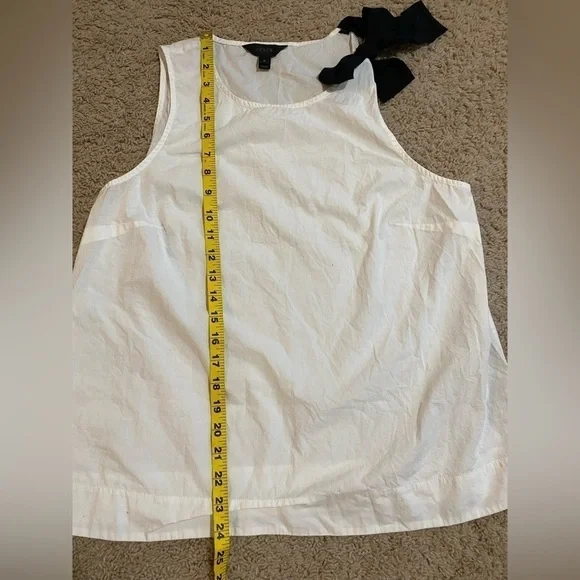 J Crew Size 10 sleeveless bow top - Picture 3 of 5